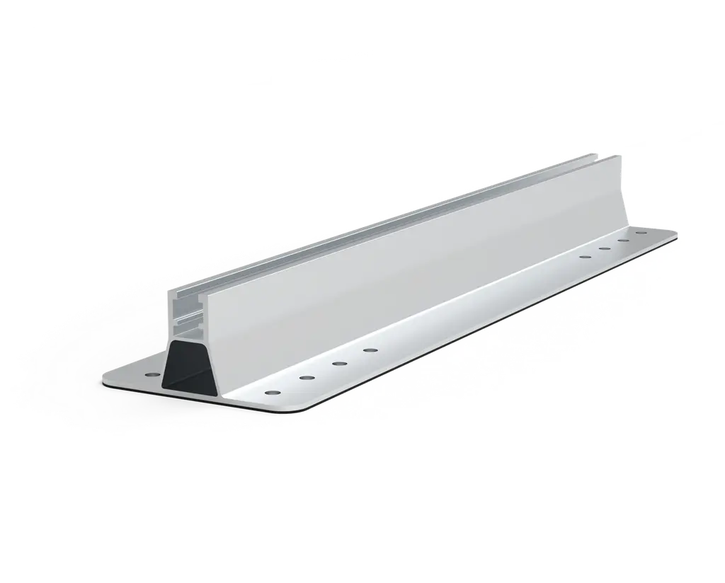 [1AHM15SD008] PLAQUE POUR TOIT TRAPÉZOÏDALE SURÉLEVÉE AVEC EPDM 40CM ALU